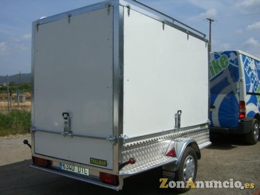 Remolque cerrado carrozado en aluminio.Thalman Quality